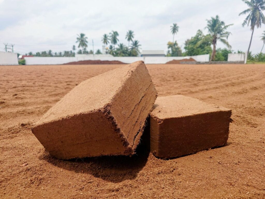 Сушка кокосовой пыли и кокосового субстрата на барабанной сушилке GEM